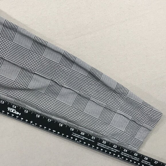 Old Navy Stevie Pull On Pants Women Medium Black White Houndstooth Plaid Stretch - Picture 12 of 12
